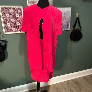 NWT Maggy London Elegant Pink Women's Suit Set Size 6 👑